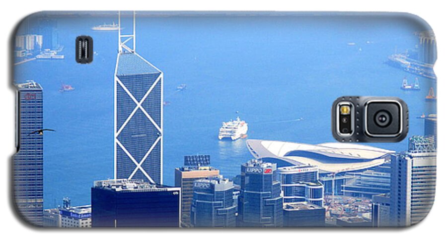 Hong Kong Galaxy S5 Case featuring the photograph Victoria Peak 2 by Randall Weidner