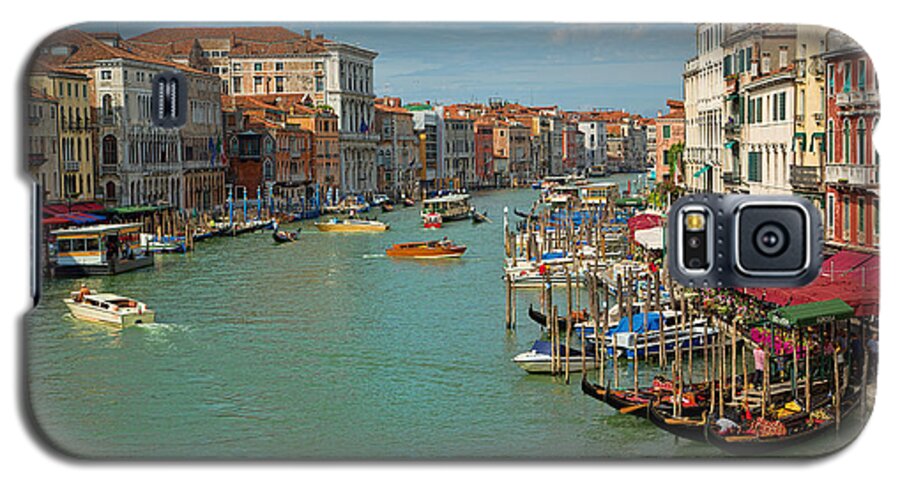 Venice Galaxy S5 Case featuring the photograph View from Rialto Bridge by Sharon Jones