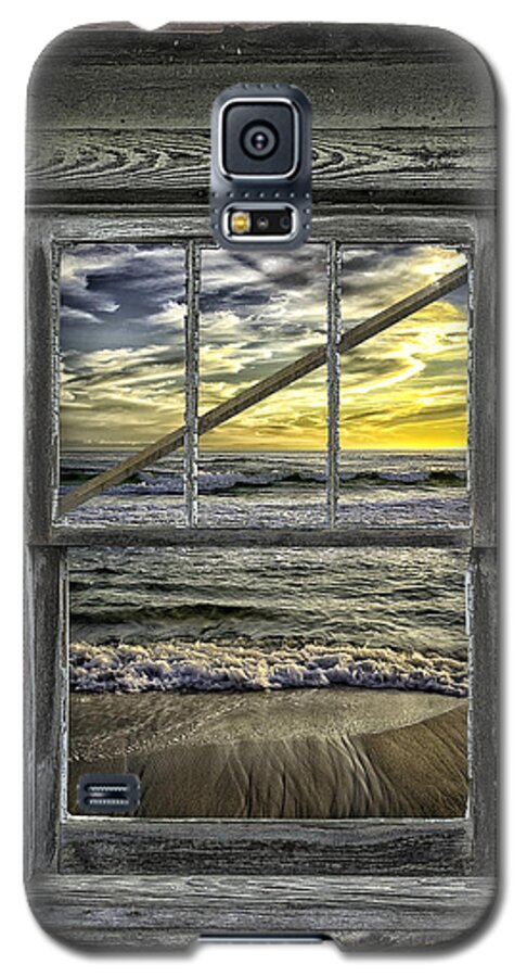View Galaxy S5 Case featuring the photograph View From Weathered Beach Cottage by Walt Foegelle