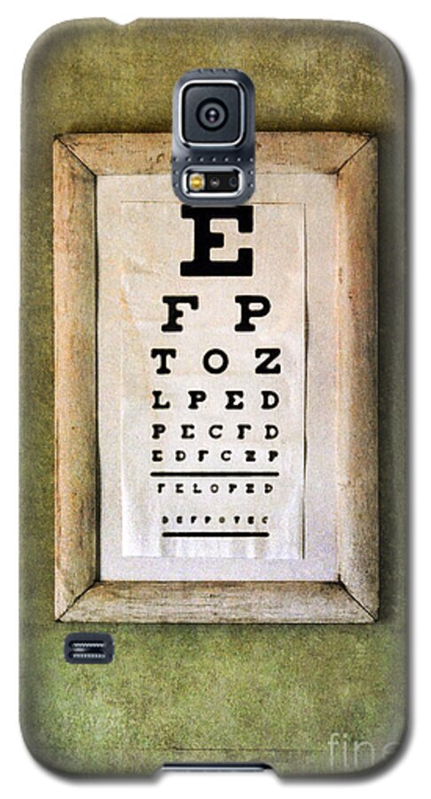 Eye Chart Galaxy S5 Case featuring the photograph Vintage Eye Chart by Jill Battaglia