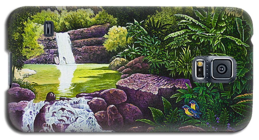 Hawaii Galaxy S5 Case featuring the painting Visions of Paradise X by Michael Frank