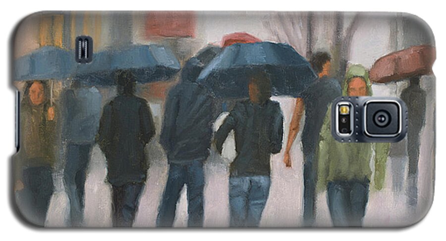Rain Galaxy S5 Case featuring the painting Wash Out by Tate Hamilton