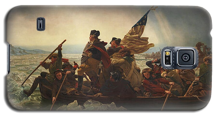 George Washington Galaxy S5 Case featuring the painting Washington Crossing The Delaware by War Is Hell Store