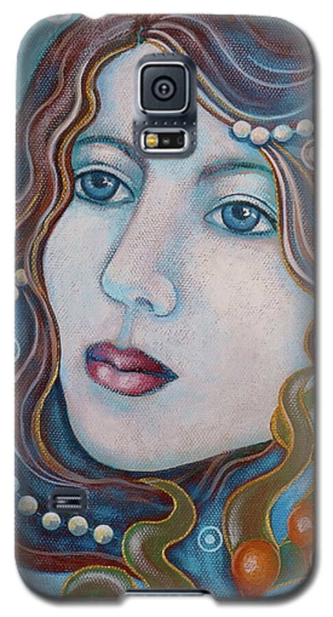 Woman Painting Galaxy S5 Case featuring the painting Water Dreamer by Sheri Howe