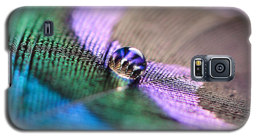Peacock Galaxy S5 Case featuring the photograph Water Drop by Angela Murdock