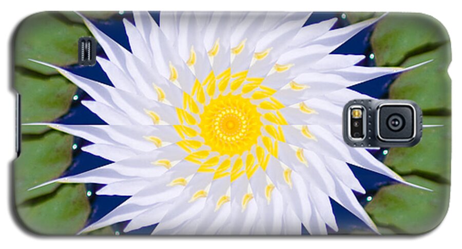 Water Galaxy S5 Case featuring the photograph Water Lily Kaleidoscope by Bill Barber