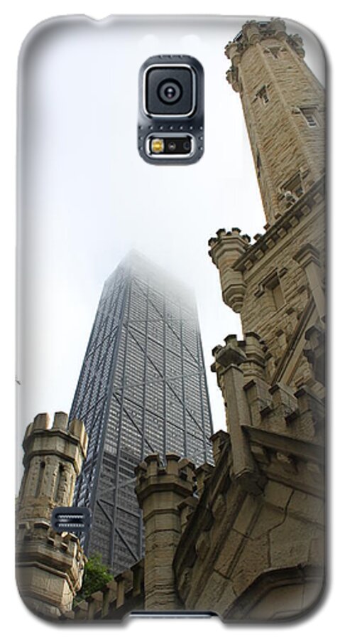 Chicago Galaxy S5 Case featuring the photograph Water Tower and Hancock by Lauri Novak