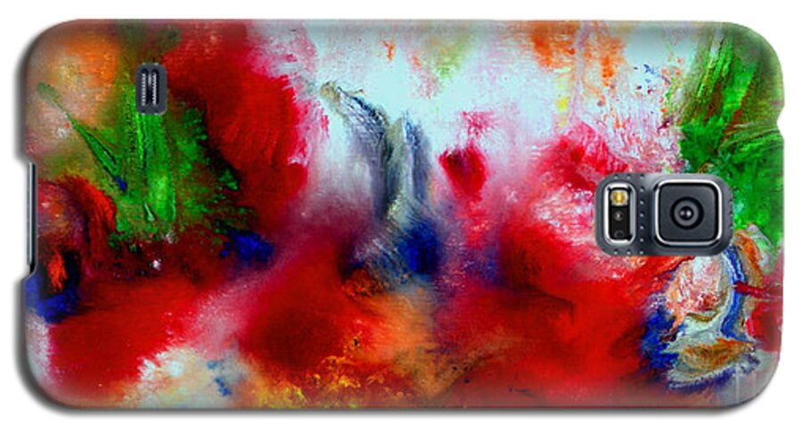 Martha Galaxy S5 Case featuring the painting Watercolor Abstract Series G1015A by Mas Art Studio