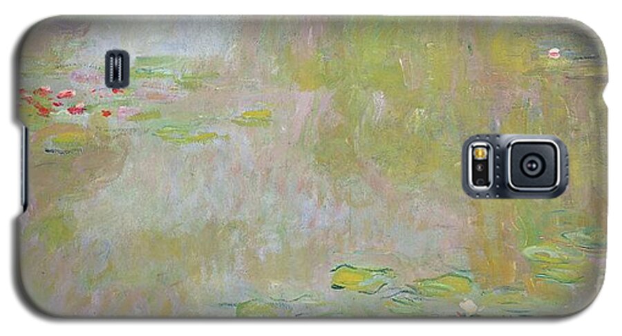 Waterlilies At Giverny Galaxy S5 Case featuring the painting Waterlilies at Giverny by Claude Monet