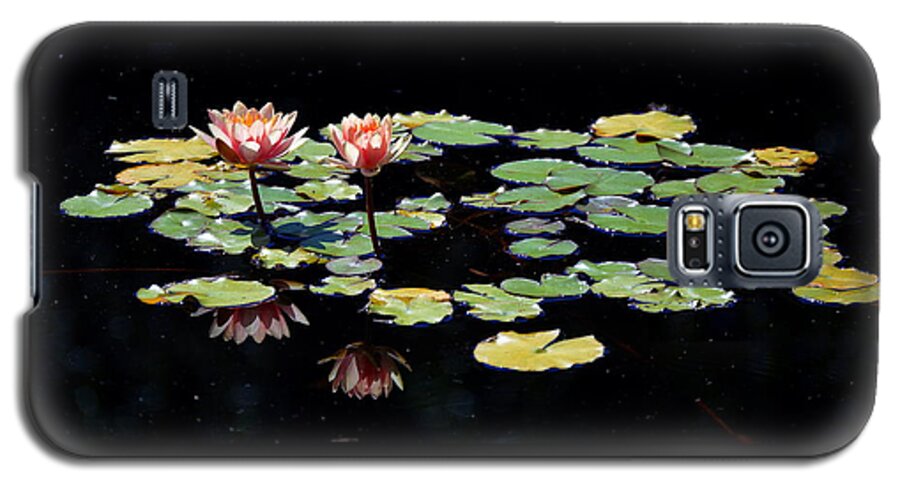 Waterlily Galaxy S5 Case featuring the painting Waterlily Panorama by Marilyn Smith