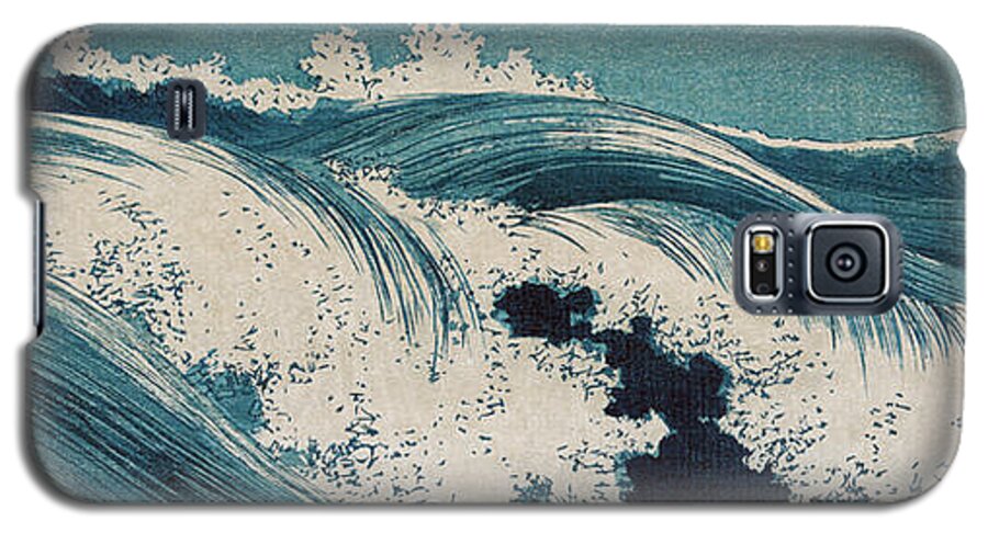 Konen Uehara Galaxy S5 Case featuring the painting Waves by Celestial Images