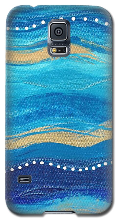 Interior Decor Galaxy S5 Case featuring the painting Waves of grace by Monica Martin