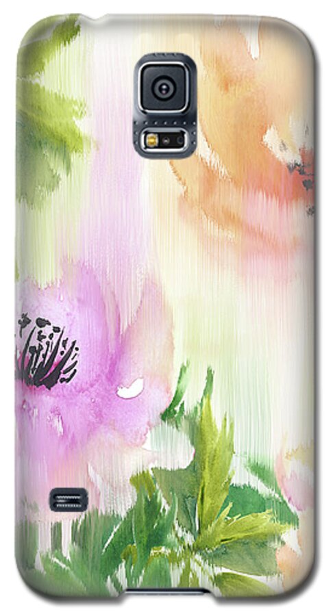 Roses Galaxy S5 Case featuring the painting Weeping Rose Forest by Colleen Taylor