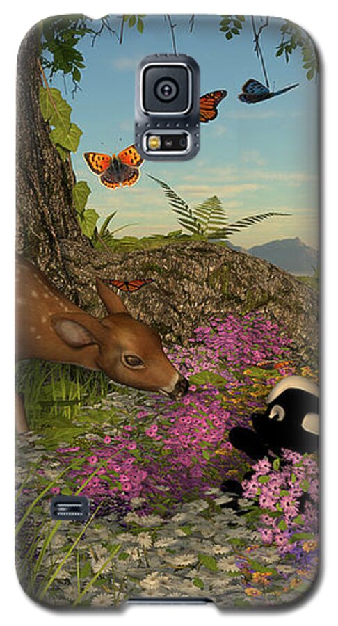 Welcome Spring Galaxy S5 Case featuring the digital art Welcome Spring by Two Hivelys
