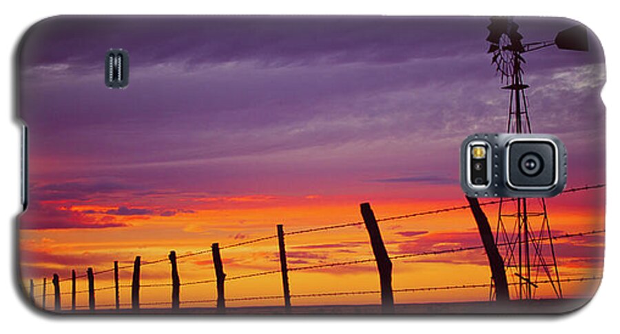 West Texas Galaxy S5 Case featuring the photograph West Texas Sunset by Adam Reinhart