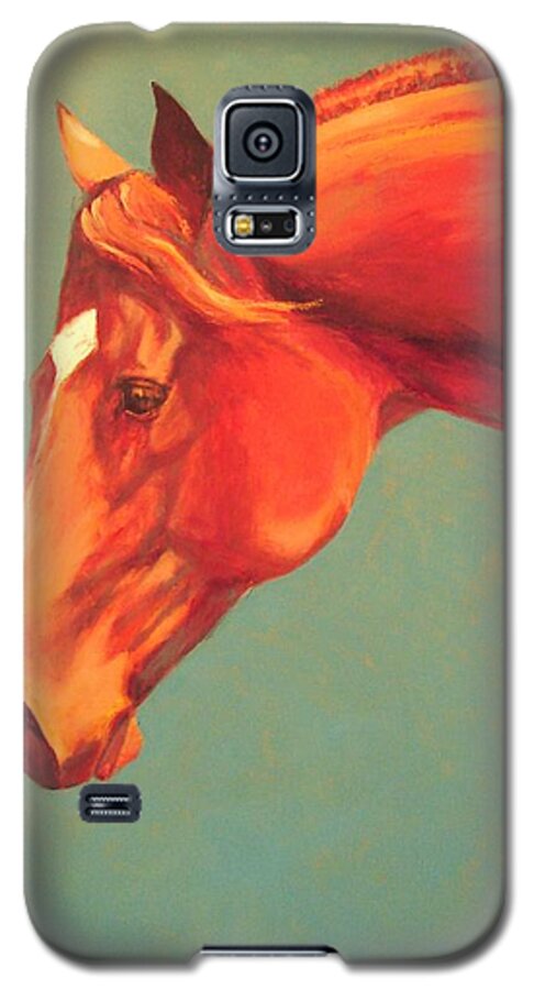 Horse Galaxy S5 Case featuring the painting Western Champion by Pam Talley