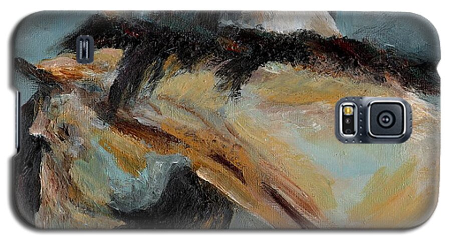 Horses Galaxy S5 Case featuring the painting What We Could All Use a Little Of by Frances Marino