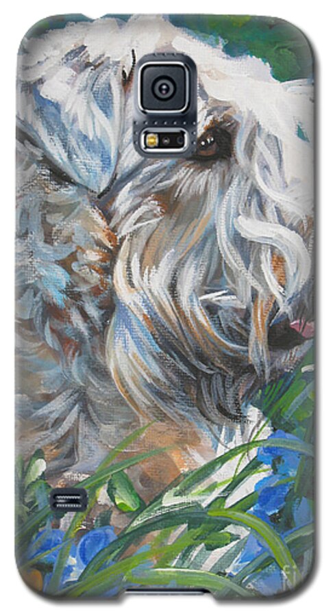 Wheaten Terrier Galaxy S5 Case featuring the painting Wheaten Terrier by Lee Ann Shepard
