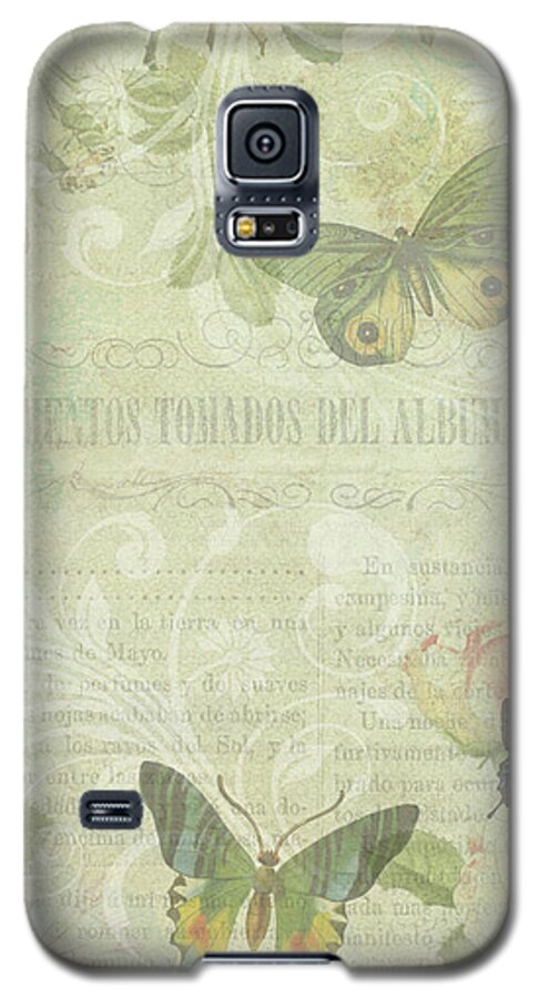 Butterfly Galaxy S5 Case featuring the digital art When a Butterfly Dreams by Peggy Collins