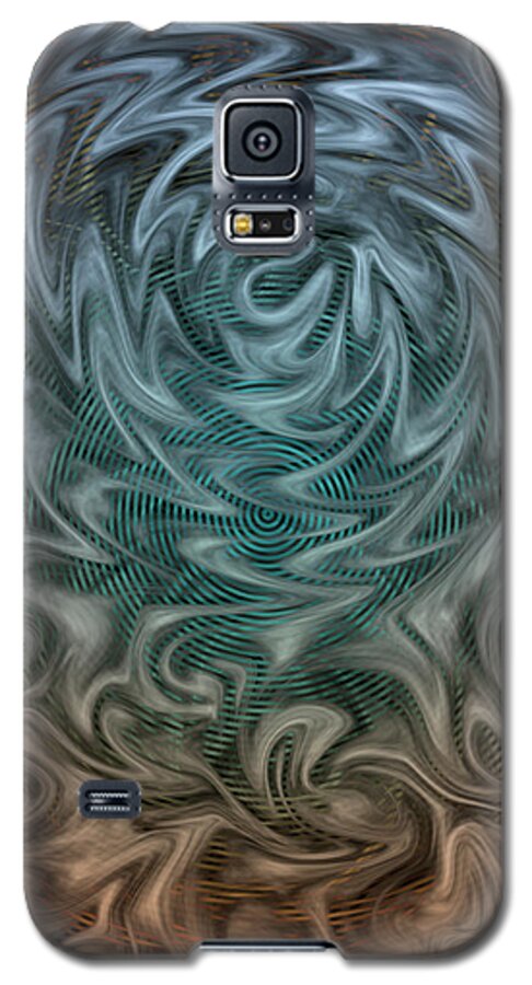 Abstract Experimentalism Galaxy S5 Case featuring the digital art Wherever You Go, There You Are by Becky Titus