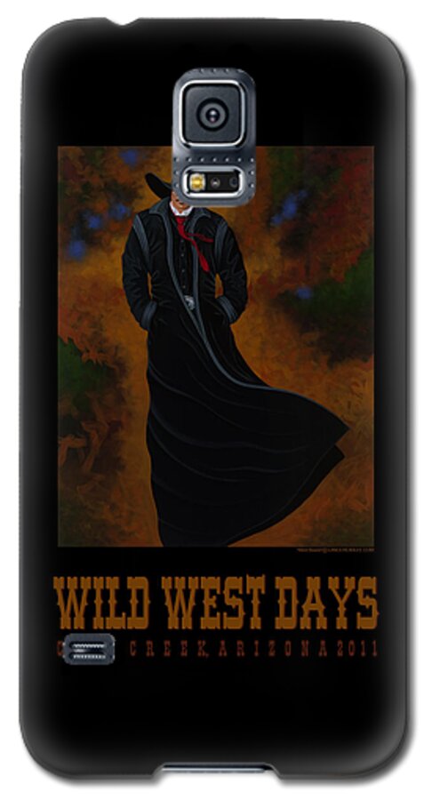 Wild West Daysprint Galaxy S5 Case featuring the painting Wild West Days Poster/Print by Lance Headlee