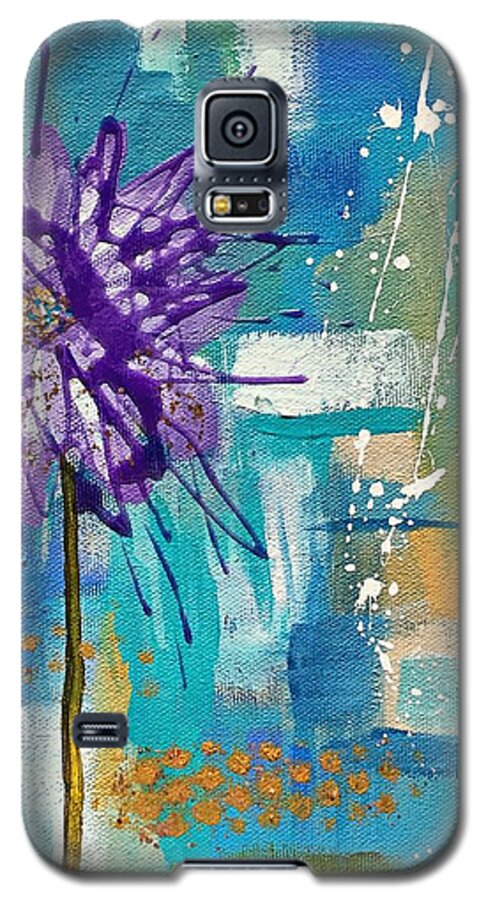 Wildflower Galaxy S5 Case featuring the painting Wildflower no. 1 by Mary Mirabal