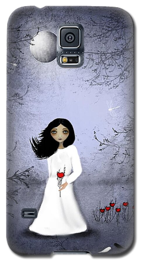 Girl Galaxy S5 Case featuring the digital art Will You Remember Me by Charlene Zatloukal