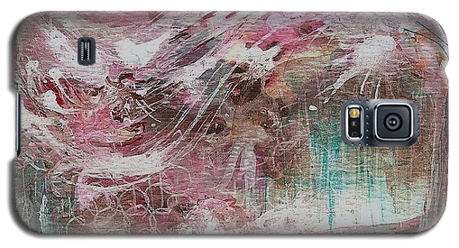 Landscape Galaxy S5 Case featuring the painting Wind Dance by Mary Wolf