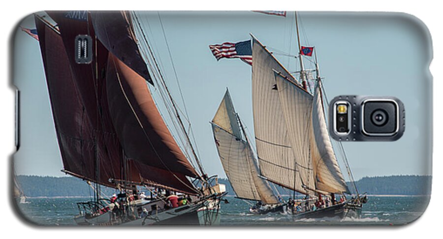  Boat Galaxy S5 Case featuring the photograph Windjammer Race 2 by Fred LeBlanc