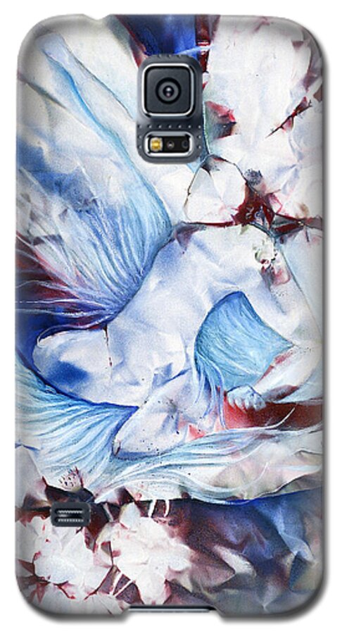 Riding Galaxy S5 Case featuring the painting Wing Rider by Jan VonBokel