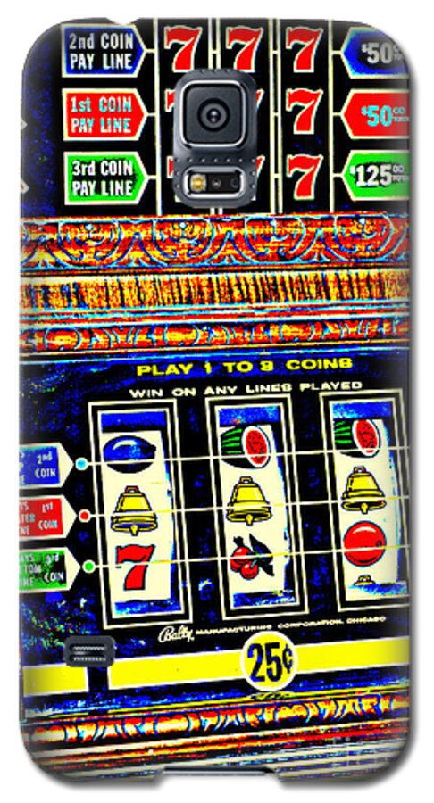 Vintage Slot Machine Galaxy S5 Case featuring the photograph Winner Step Up by Diane montana Jansson