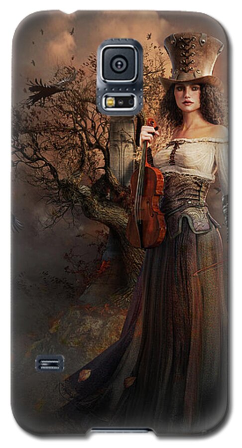 Wishing Tree Galaxy S5 Case featuring the mixed media Wishing Tree by Shanina Conway