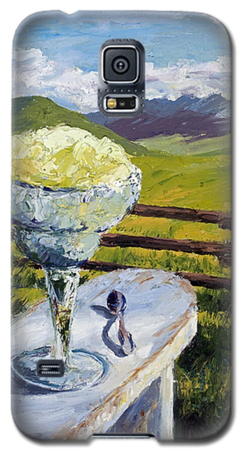 Oil Galaxy S5 Case featuring the painting With Salt by Mary Giacomini