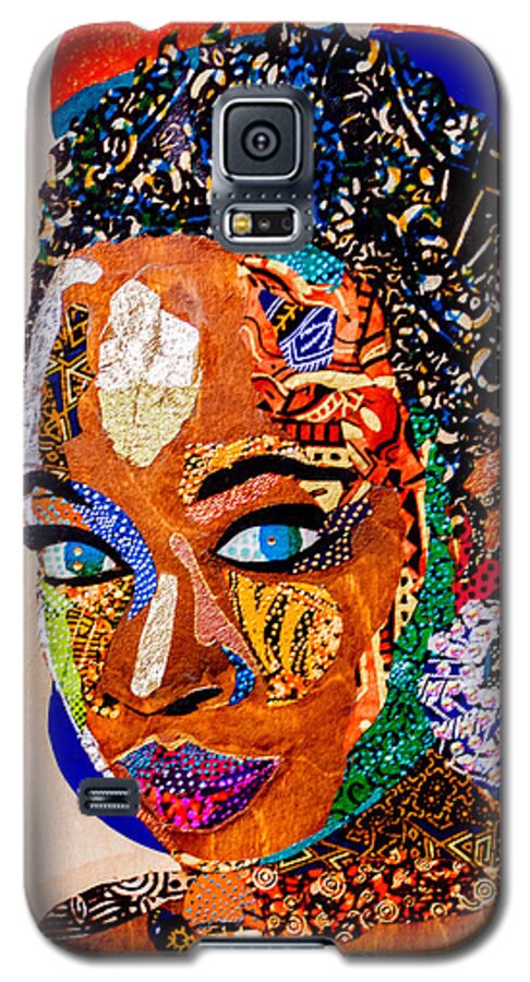 Danai Gurira Galaxy S5 Case featuring the tapestry - textile Without Question - Danai Gurira I by Apanaki Temitayo M