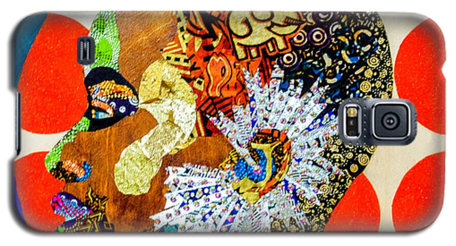 Danai Gurira Galaxy S5 Case featuring the tapestry - textile Without Question - Danai Gurira II by Apanaki Temitayo M