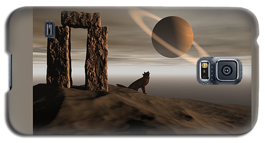 Bryce Galaxy S5 Case featuring the digital art Wolf song by Claude McCoy