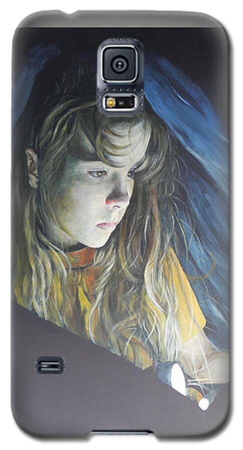 Girl Galaxy S5 Case featuring the painting Working Undercover by John Neeve