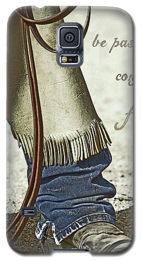 Cowboy Galaxy S5 Case featuring the photograph Wyoming Fierce by Amanda Smith