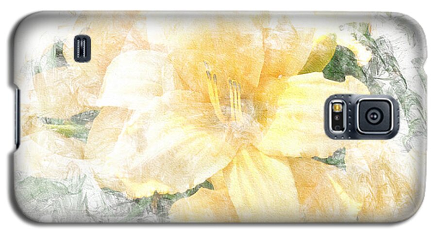 Yellow Galaxy S5 Case featuring the photograph Yellow Daylily by Michele A Loftus