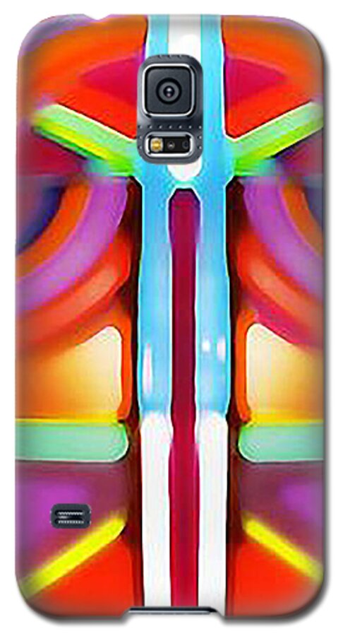 Pink Galaxy S5 Case featuring the digital art Yoda by Gabby Tary