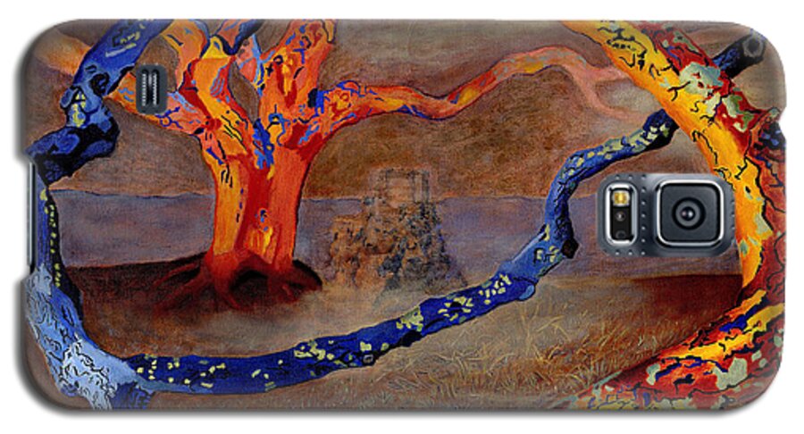 Oil Painting Galaxy S5 Case featuring the painting Yolande's Great Oak by Vera Smith