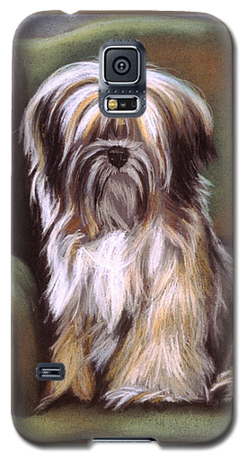 Purebred Galaxy S5 Case featuring the pastel You Are In My Spot Again by Barbara Keith