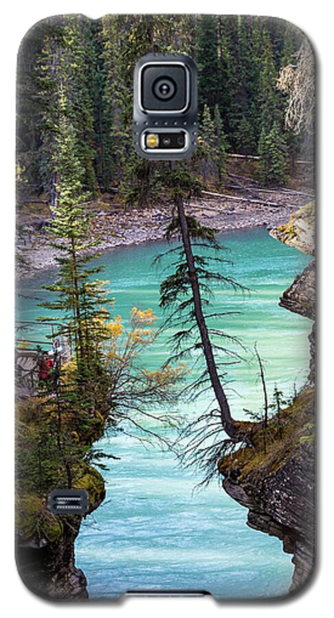 Highway 93 Galaxy S5 Case featuring the photograph Athabasca Falls #1 by Tim Kathka