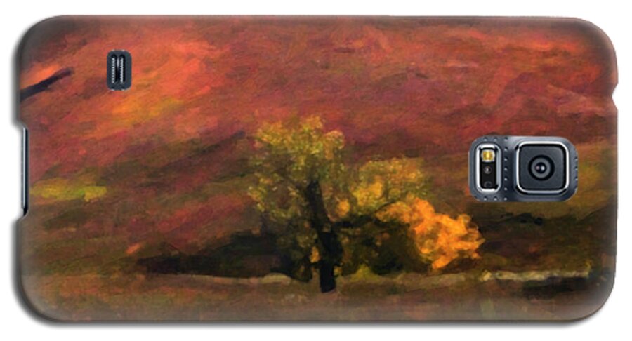Landscapes Galaxy S5 Case featuring the painting Autumn #1 by Gerlinde Keating