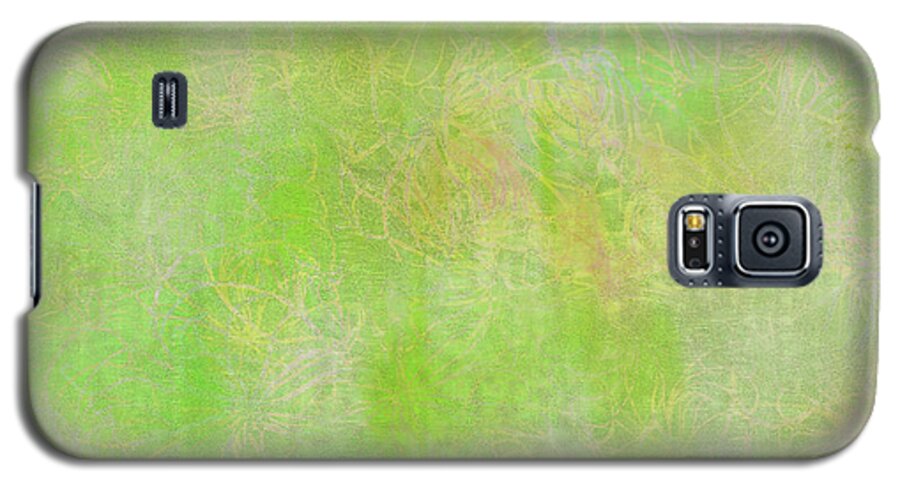 Lime Galaxy S5 Case featuring the digital art Lime Batik Print #1 by Sand And Chi