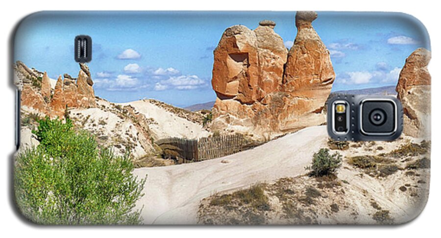 Volcanic Galaxy S5 Case featuring the photograph Fairy chimney balanced rock formations #2 by Steve Estvanik
