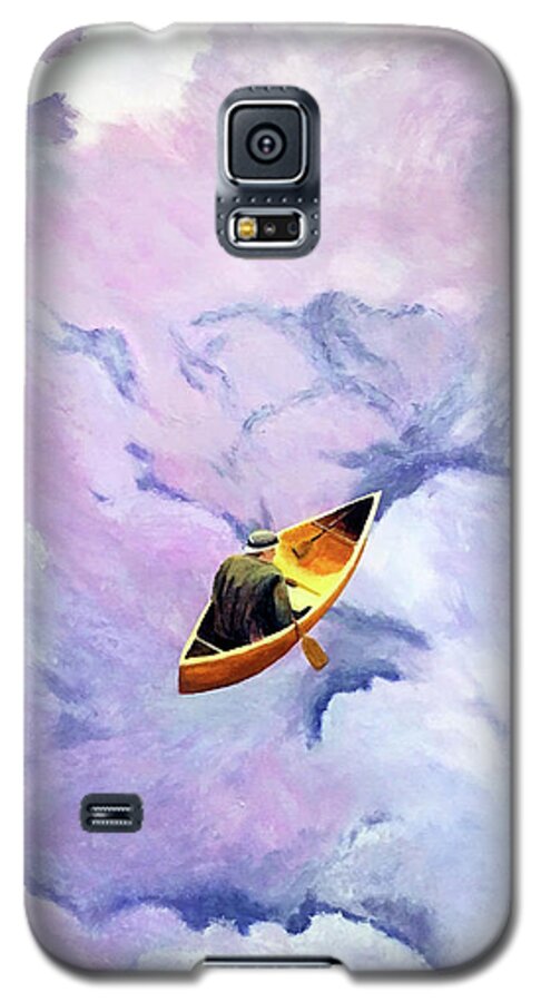 Surrealism Galaxy S5 Case featuring the painting Above The Clouds by Thomas Blood