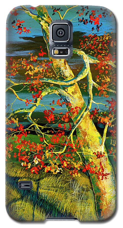Ford Smith Galaxy S5 Case featuring the painting Animated Conversation by Ford Smith
