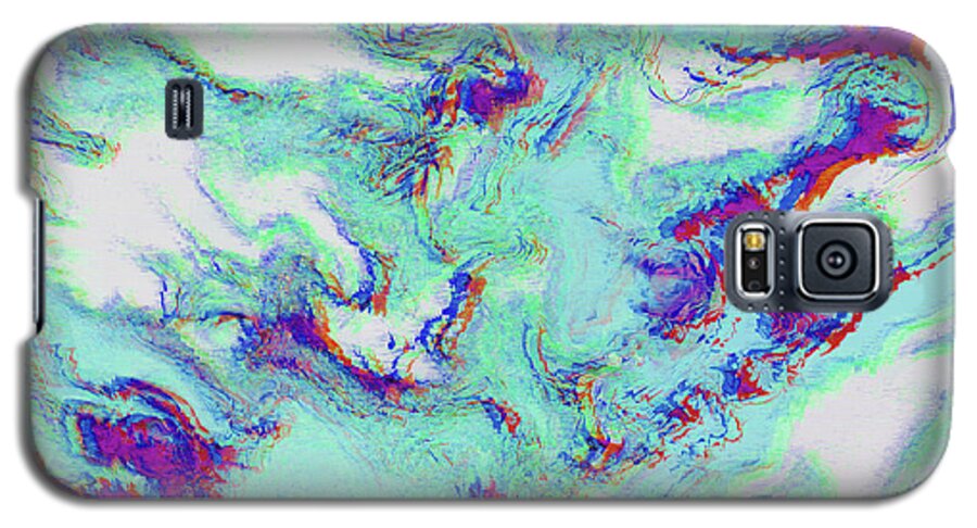 Glitch Galaxy S5 Case featuring the digital art Artifact by Jennifer Walsh