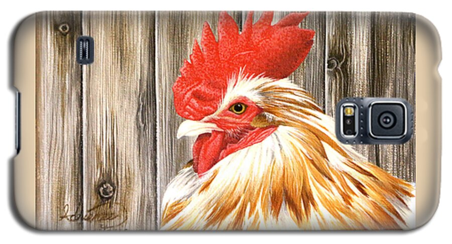 Rooster Galaxy S5 Case featuring the painting Attitude by Adrienne Dye